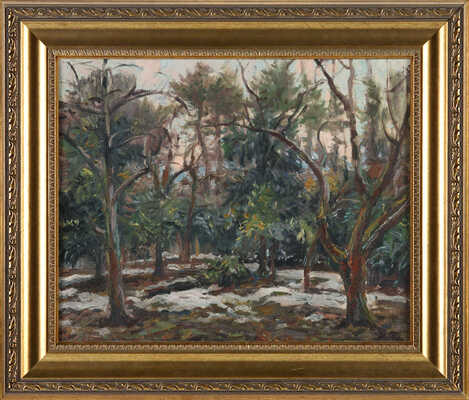 Барто Ростислав Николаевич. Этюд к картине «Подмосковье. Март»